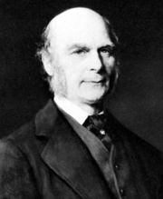 Francis Galton (1822-1911), a respected social scientist who originated eugenics, a philosophy that aims to use selective breeding to "advance the race."