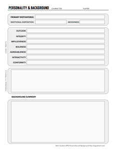 Basic Profile Sheet